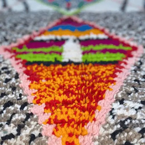 tapis berbère - Grand tapis coloré marocain – 250X150 Cm - DECOECOART