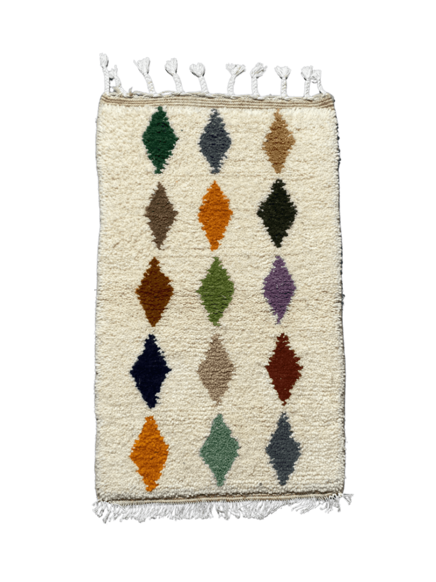 Tapis Azilal coloré 104×62 cm