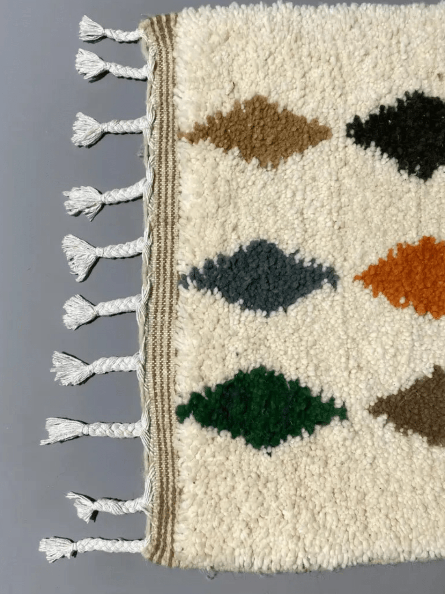 Tapis Azilal coloré 104×62 cm