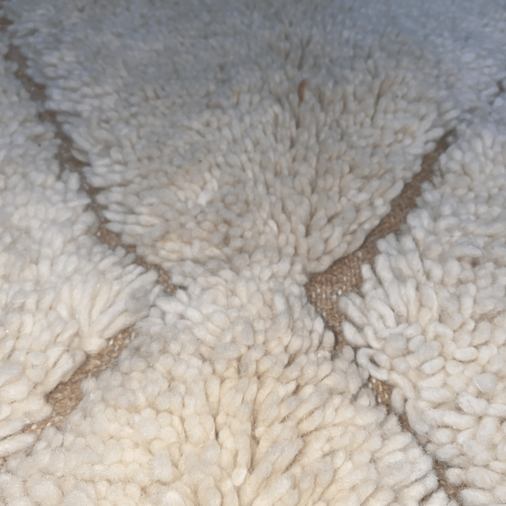 tapis beni ouarain blanc 260x160 cm