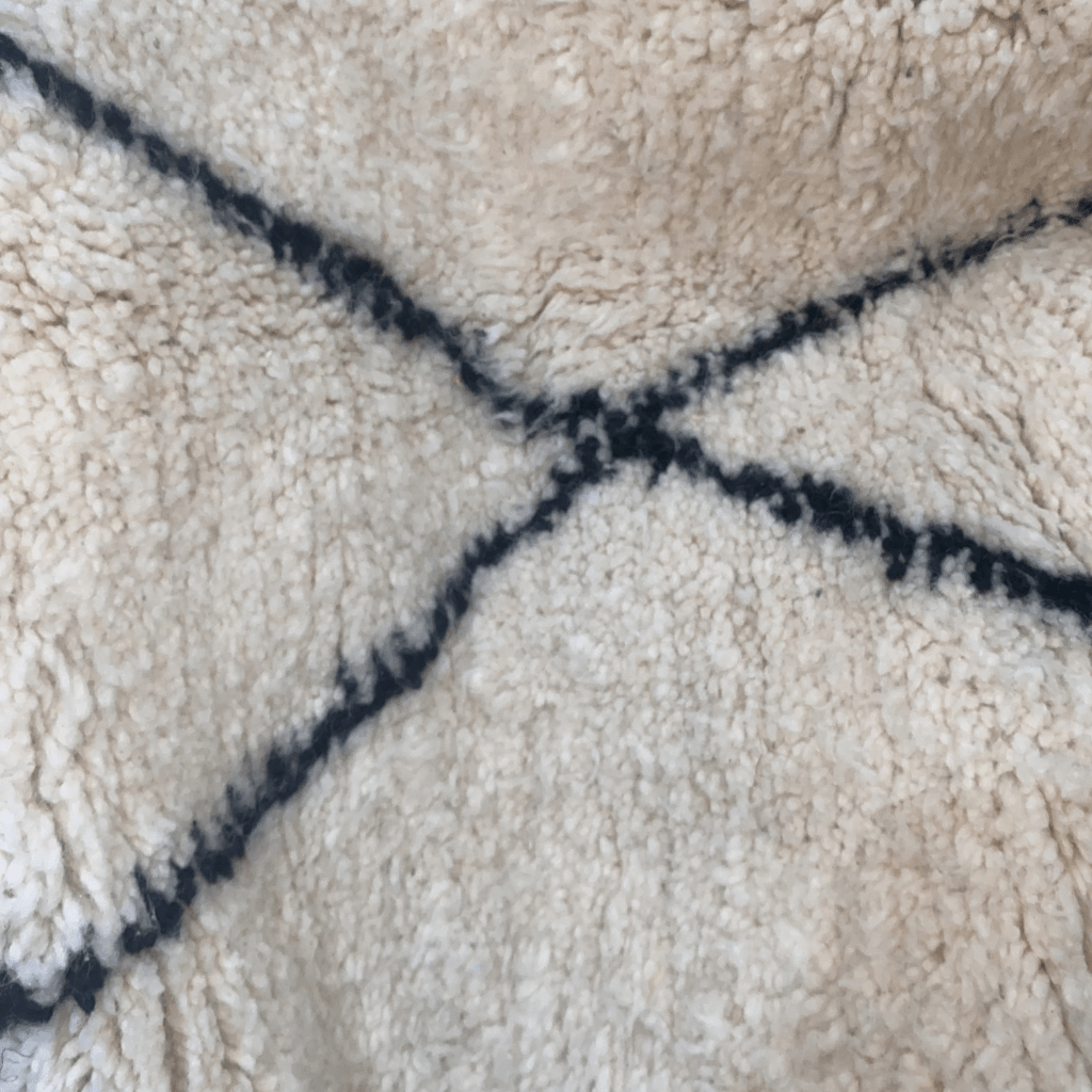 Tapis marocain blanc 250x168 cm