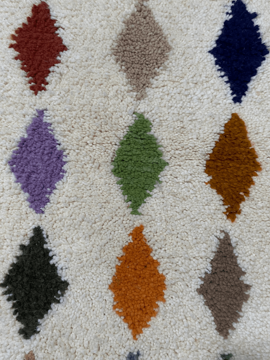 Tapis Azilal coloré 104×62 cm