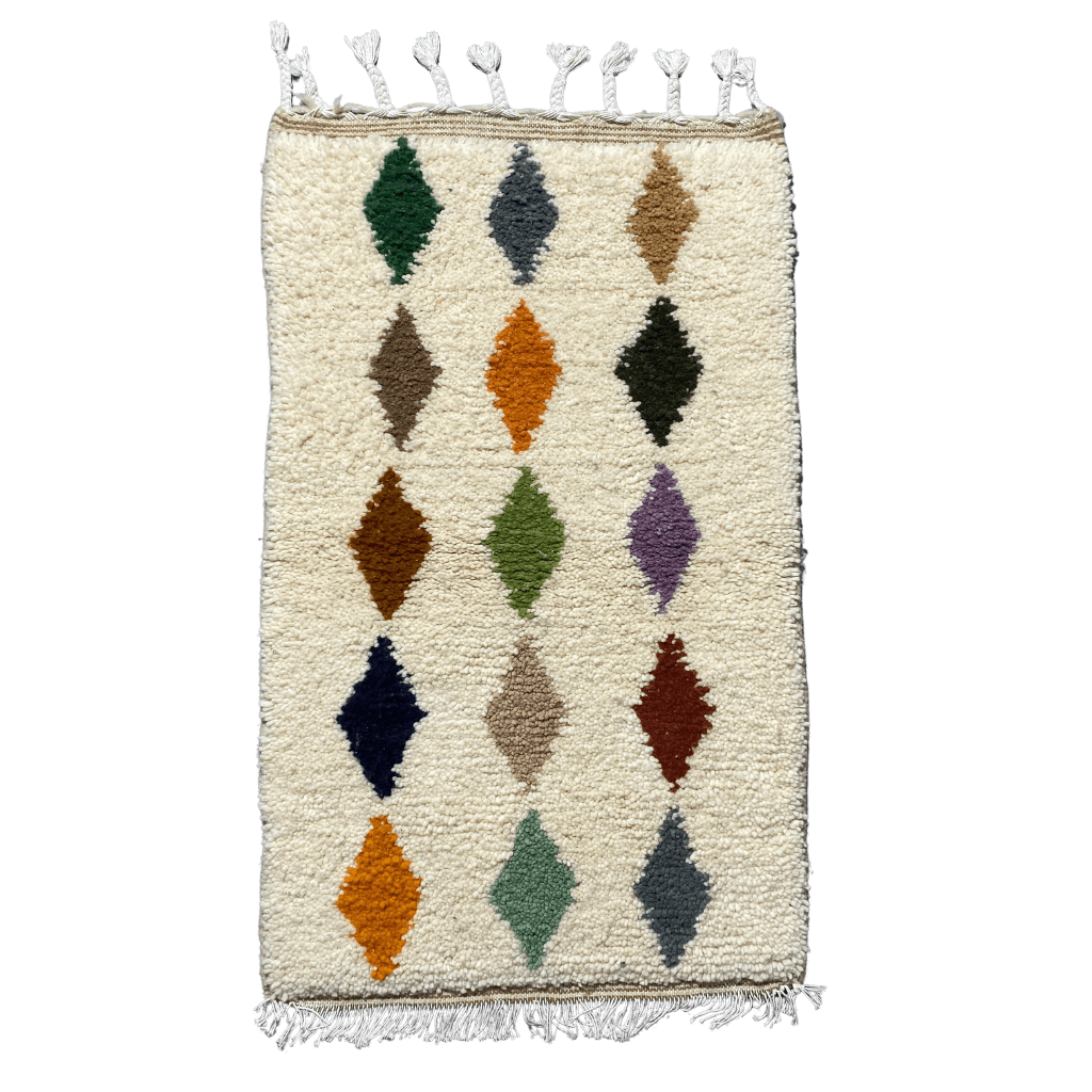 Tapis Azilal coloré 104×62 cm