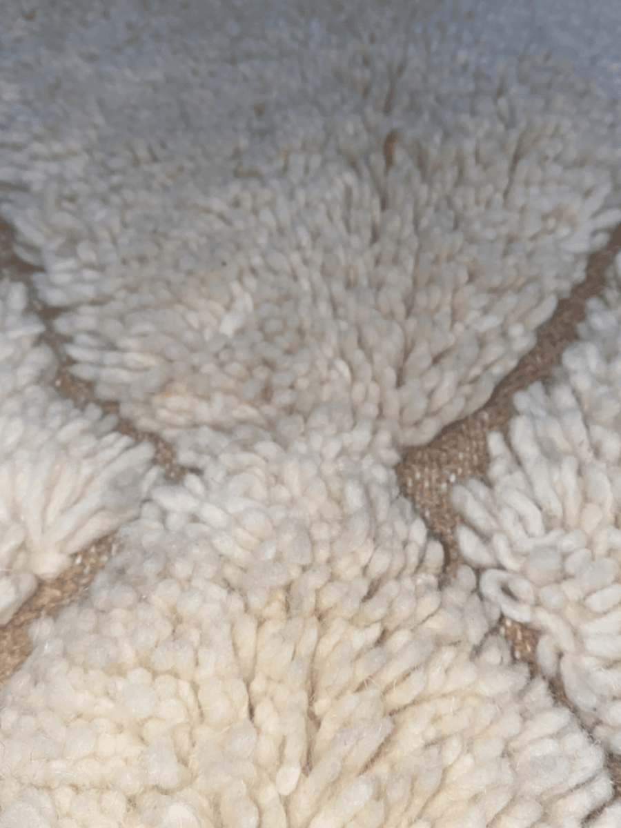 tapis beni ouarain blanc 260x160 cm