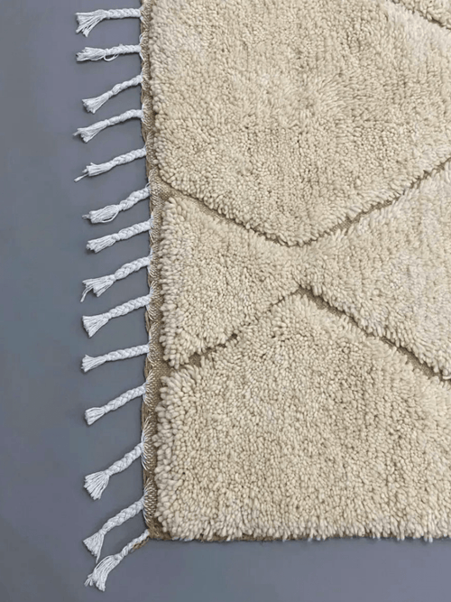 tapis beni ouarain blanc 260x160 cm