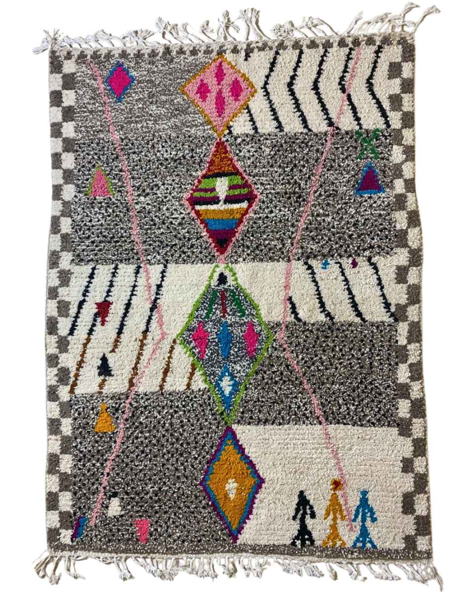 tapis berbère coloré 250×160 cm
