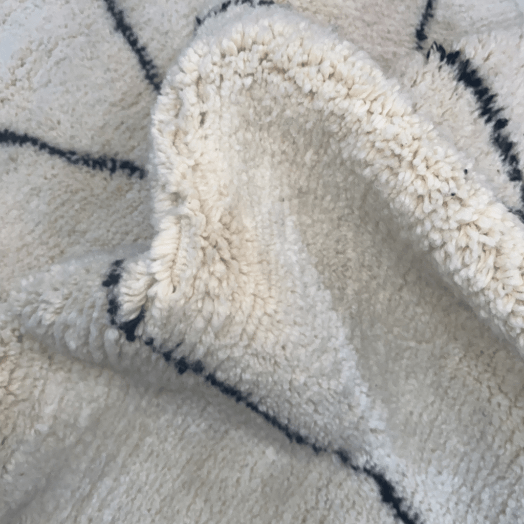 Tapis marocain blanc 250x168 cm