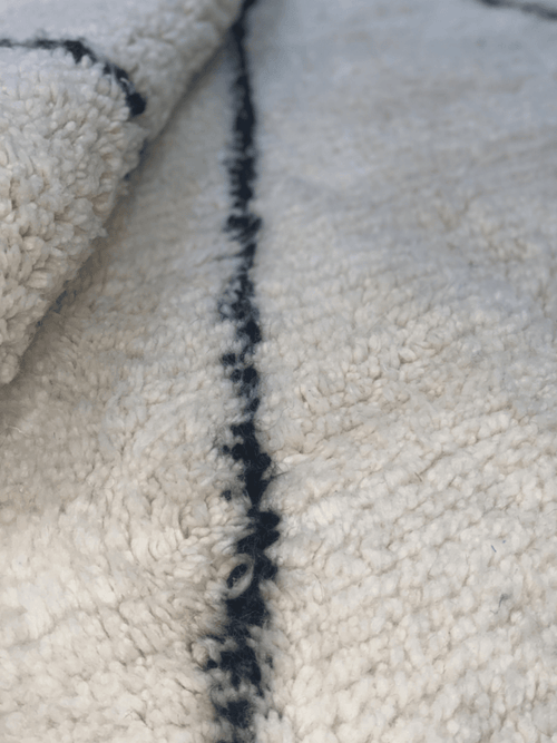 Tapis marocain blanc 250x168 cm